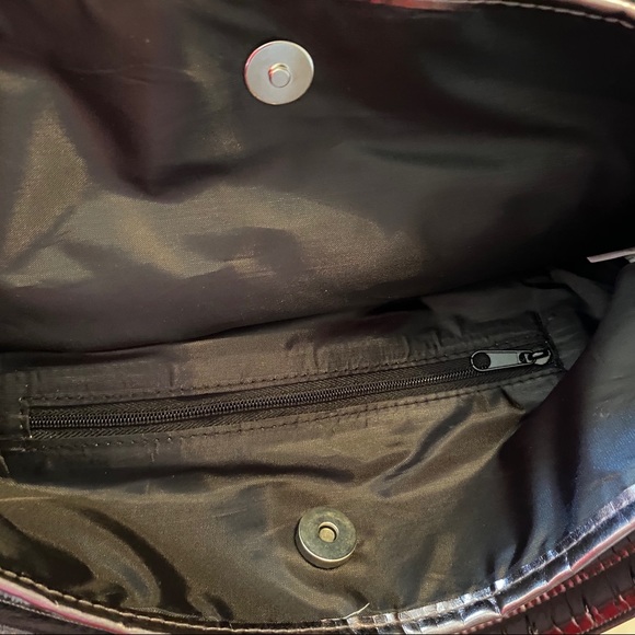 Disney Parks Faux Leather Woven Mickey Mouse Purse - Picture 4 of 8